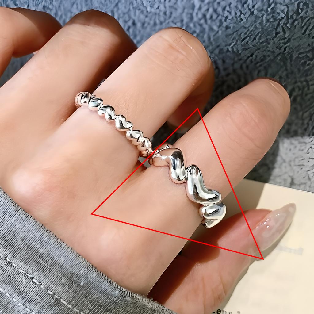 VENTFILLE   CopperBlack Zircon Wheat Ears Leaf Ring for Women Girl Gift Double Layer Simple Jewelry Dropshipping