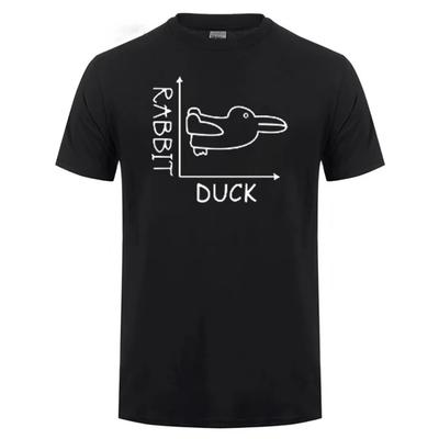 Ente Hase Lustiges T-Shirt für Herren Baumwoll-Tops Tee Mode Lässig Straße Kurzarm-T-Shirt Übergröße Herrenbekleidung