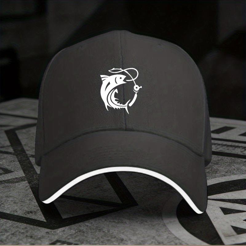 New A Single Adjustable Sandwich Baseball Cap Related to 'Fishing', a Lightweight Printed Craft Hat for Women, a Trendy 'Fisherm