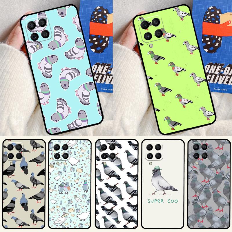 Pigeons Collage For Samsung Galaxy M15 M55 M33 M13 M23 M53 M31 M51 M14 M34 M54 M20 M30s M52 M32 Phone Case