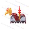 High-Quality Moc High-Quality Medeival High-Quality Knights High-Quality Figures High-Quality Horse High-Quality Saddle High-Quality Mount