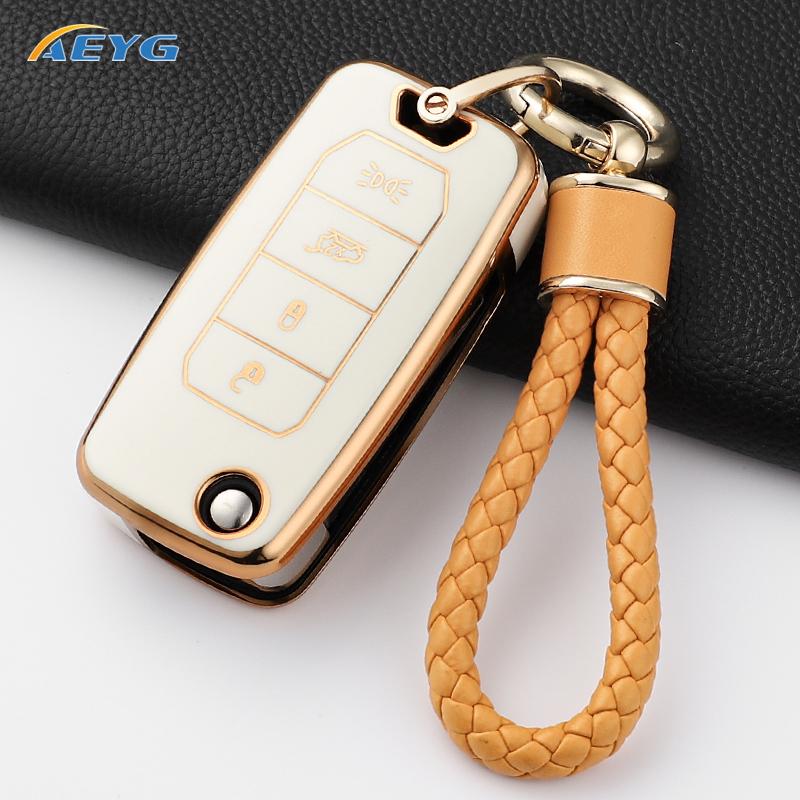 Fashion Tpu Car Key Cover Case Shell For Jeep Renegade Compass 4 Buttons Protected Holder Keyless Fob Bag