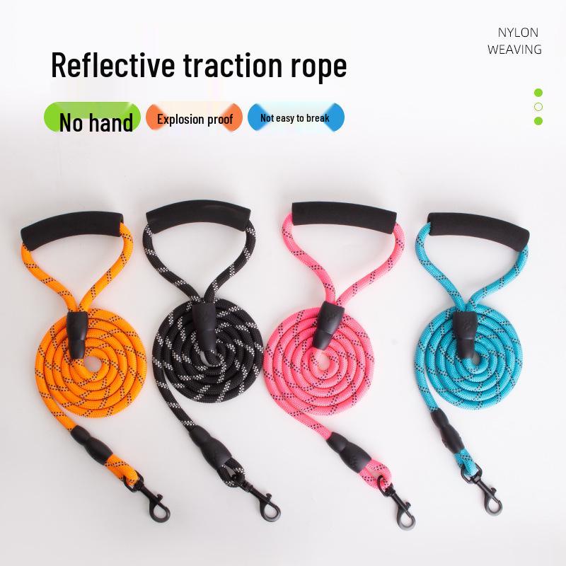 Reflective Multi-color Round Rope Dog Leash