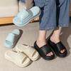 New Women Fashion Slippers Soft Eva Summer Platform Shoes Girls Beach Flip Flops Thick Sole Female High Heel Street Sandals