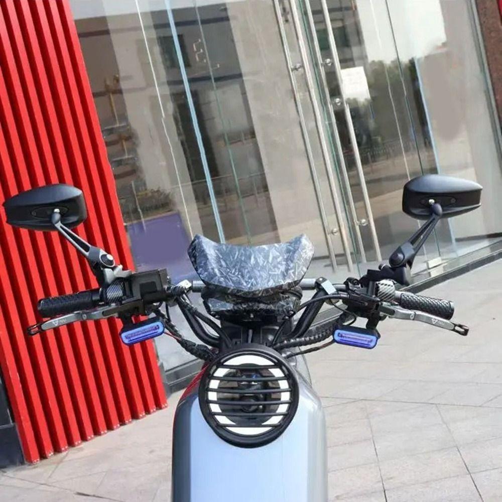 1 Pair Angle Adjustable Motorcycle Side Mirror Aluminum Zinc Zinc Alloy Handlebar Mirrors Electric Bikes