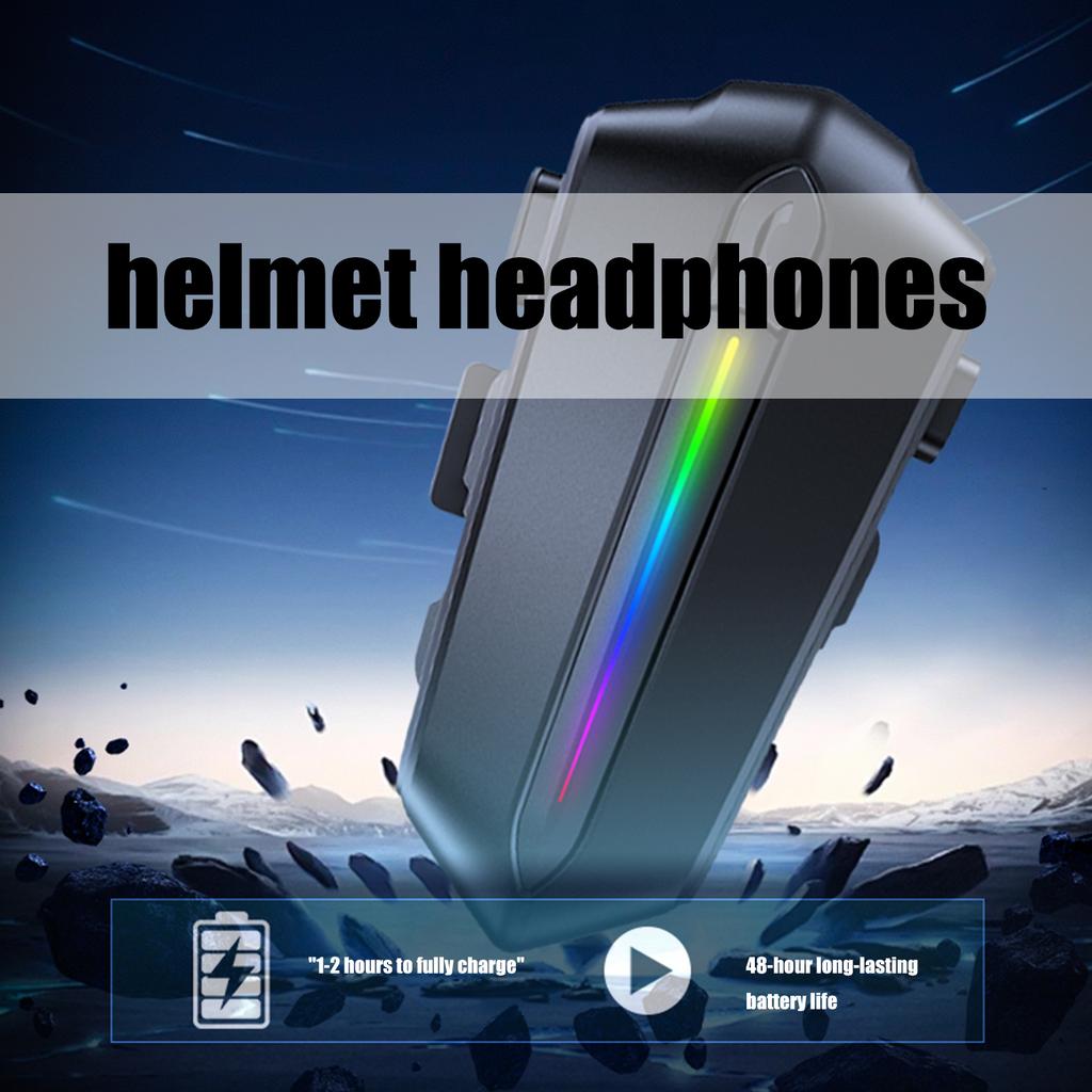Motorcycle Headset, C5S Motorcycle Intercom Headphone Noise Cancellation Clear Sound IPX6 Waterproof