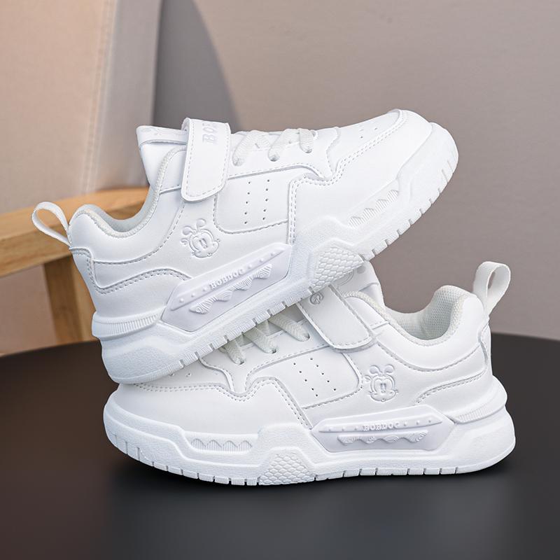 Children's Fashion Velcro Thick Sole Height Increasing Low Cut Casual Board Shoes Outdoor Casual Sports Shoes 28-38
