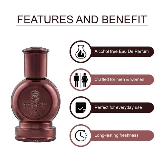 Ajmal Tempest Concentrated Perfume Oil Floral Alcohol-Free Attar 12Ml For Unisex ,Oil Oriental Musky Alcohol-Free Attar 12Ml For Unisex