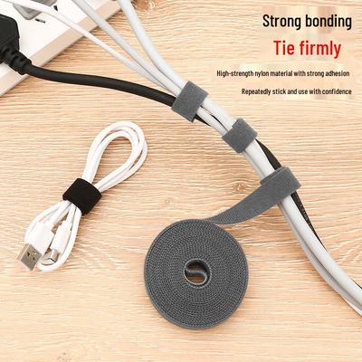 Magic Tape Cable Organizer: Wire Management Clips & Desktop Ties