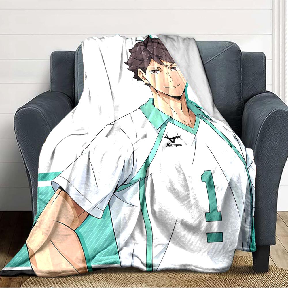 1pc Oikawa Tooru2 Blanket, Gift, for Men and Women, Soft Blanket, Good for Sofa Bed Couch Travel, Lightweight Flannel Blanket