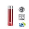 Stainless Steel Water Bottle 1000ml, Red | ISI Certified | Single Wall |Leakproof, Rust-Proof | Food Grade, Easy to Carry | Ideal for Fridge