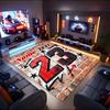 1PC Custom Name Graffiti Art: Brick Theme Floor Mat Ideal for Living Room, Game Rooms, Office, Bedroom,Floor Mat Playful Design