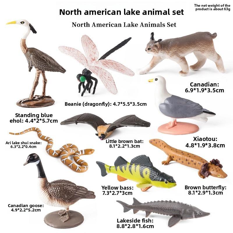 Polar Wildlife Miniature Figures Plastic Sea Life Model Aquarium Decor For Desk And Study