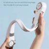 New-style Five-Speed Digital Display Leafless Neck Fan-Portable USB Mini for Students Outdoor Sports & Foreign Trade