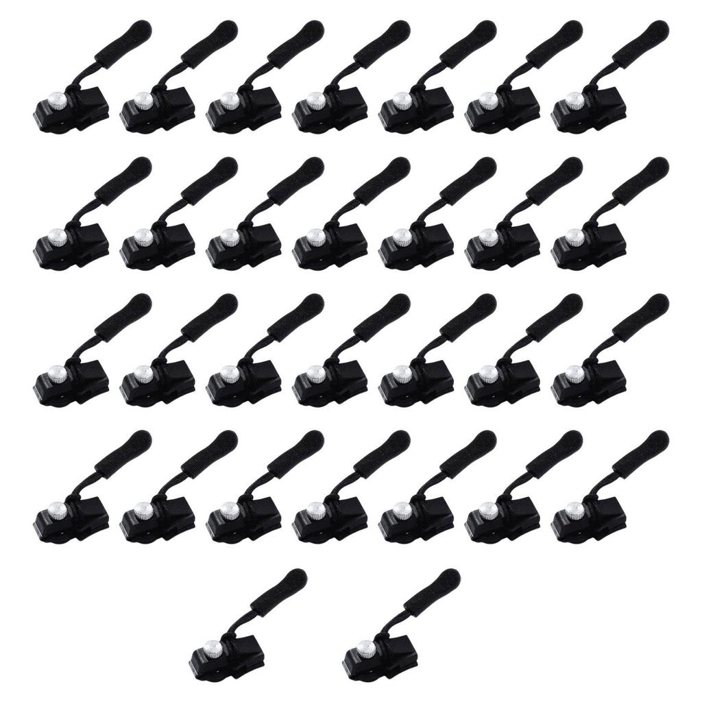 30 Pieces Zipper Repair Kit Detachable Zipper Pulls for Jeans Garment Jacket