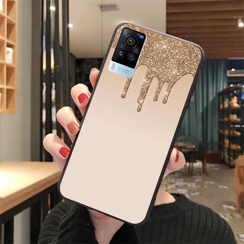 

Блестящий розовый, синий, черный чехол для телефона VIVO V21E V21 V23 V23E V2109 Y53S Y33S Y55 Y76 Y31 Y21 Y72 Y01 Y21S Y11S VIVO Y53S