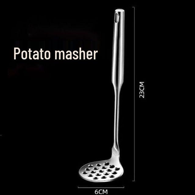 304 Stainless Steel Potato Masher & Garlic Press for Home Use