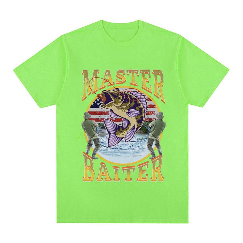 Funny Master Baiter Fishing Parody TShirt Summer Men Women Clothing Fashion T Shirts Cotton Short Sleeve Oversized Tshirt Tops