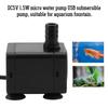 DC5V 1.5W USB Mini Pump Submersible Water Pump for Fish Tank Aquarium