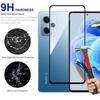 Verre Trempé Intégral pour Xiaomi Redmi Note 12 Pro 5G - Pack de 4 Vitres Noir Anti-trace