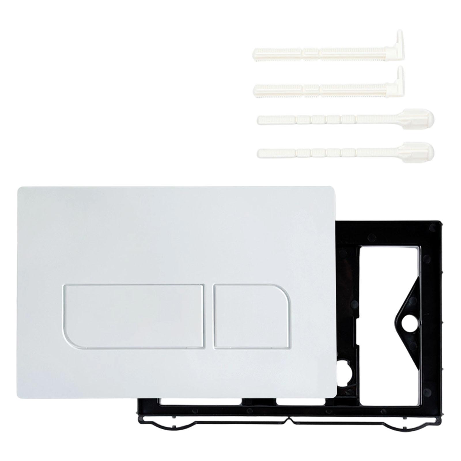 

Concealed Tank Panel Flush Press Board Double Flushing Actuator Plate for 01-50 UP300 UP320 Bathroom Tank Accessories білий
