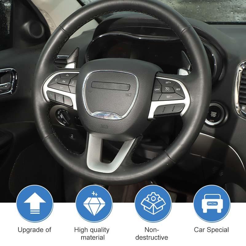 Gear Shift Paddle Air Conditioning Audio Switch Trim Ring Fit For Dodge Charger For Dodge Challenger 2015 Up Interior Accessories