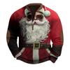 Mens Christmas Sweater Zip Up Sweatshirts Vintage Knit Graphic Sweatshirt Xmas Stand Collar Pullover