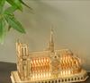 La celebre Cattedrale di Notre Dame puzzle 3D in legno giocattolo da assemblare fai-da-te ausilio didattico di geografia