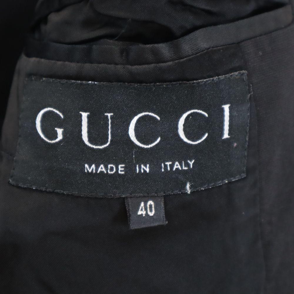 Gucci Made In Italy Old Wool Blend Jacket 40 Black Coat Women Used