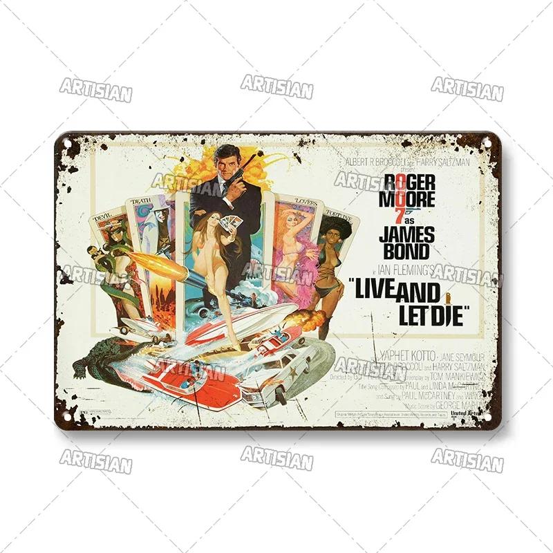 Movie Decorative Plate Rusty Metal Tin Sign Bar Home Club Industrial Decor Vintage Metal Plaque Film Poster Board Wall Signs