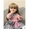 Full Body Soft Silicone Lifelike Real Touch Reborn Baby Girl Lovely Betty With Long Hair Toddler Princess Doll