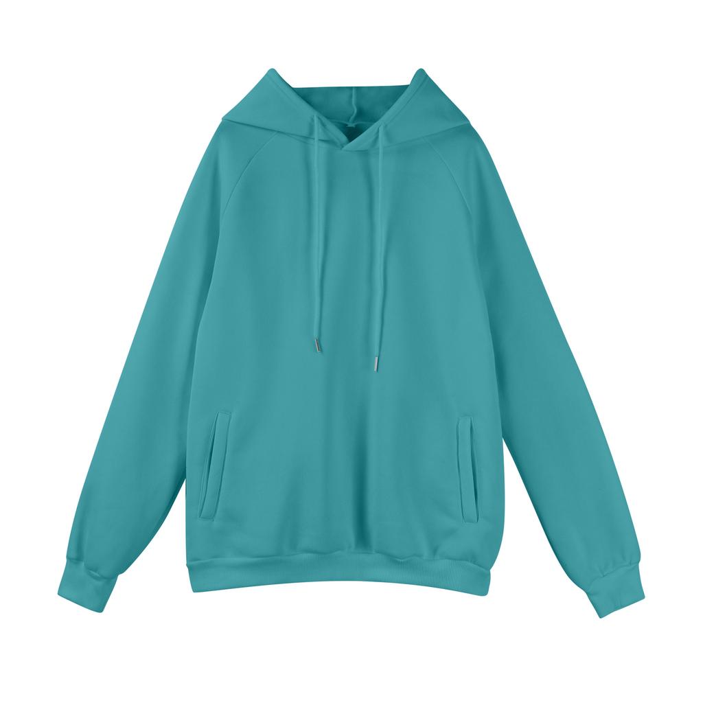 Men's Raglan Long Sleeve Hooded Sweatshirt