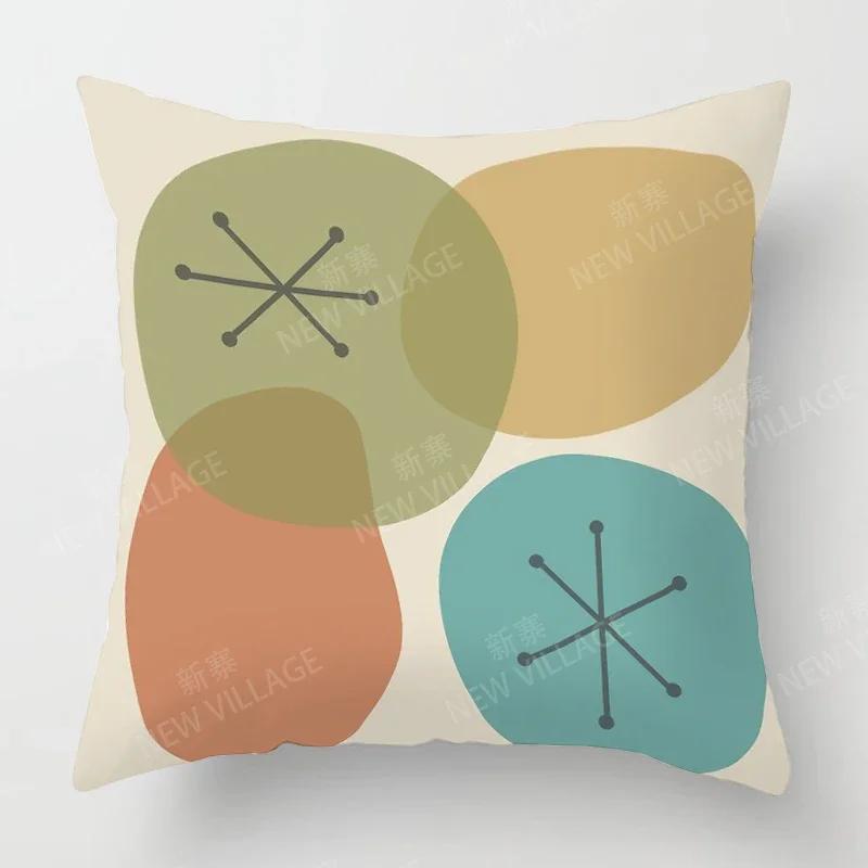 Nordic Fall Home Decor Autumn Throw Pillow Case Sofa Cushion Cover Modern 45x45cm 45*45 50x50 60x60cm 40*40 40x40 Geometry 60*60
