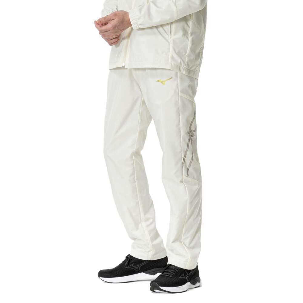

MC-LINE Breath Thermo Lined Warmer Pants, Moisture-Wicking, Heat-Generating, Water-Repellent, Off-White x Gold, Size M (Product Code: 32MFB631)