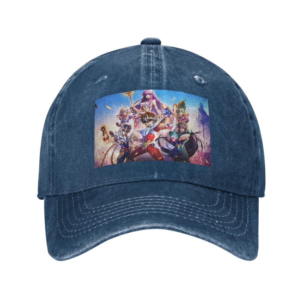 Knights Of The Zodiac Saint Seiya Anime Denim Cap Casual Baseball Caps Adjustable Hat Summer Unisex Baseball Hats
