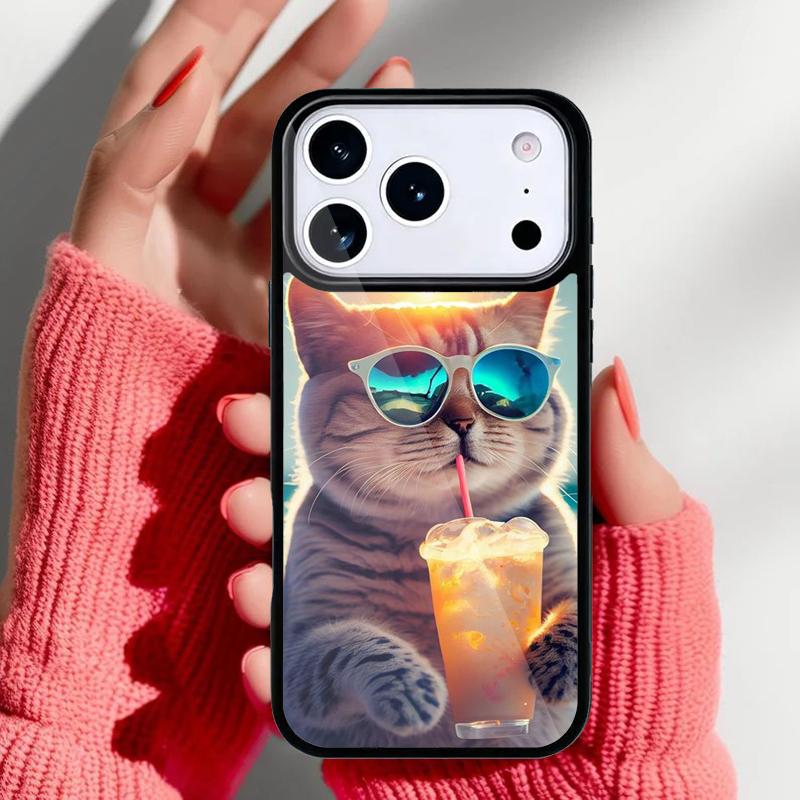 Lovely cat cute Phone Case for iPhone 17 16 15 14 13 Pro Max Back Cover for 12 11 Pro Coque