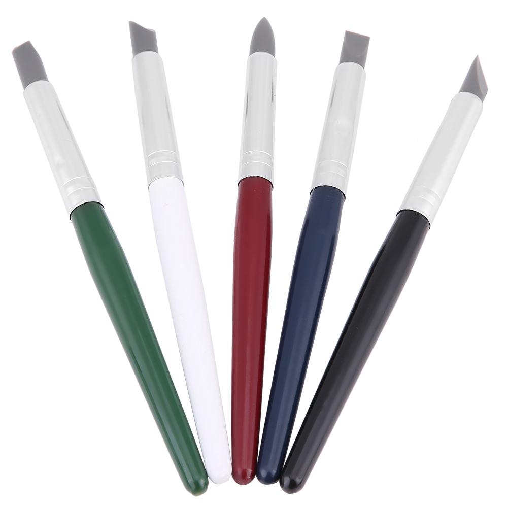 5pcsCelsiusset Silicone Soft Head Clay Pottery Moulding Pen Craft Tool (Large)