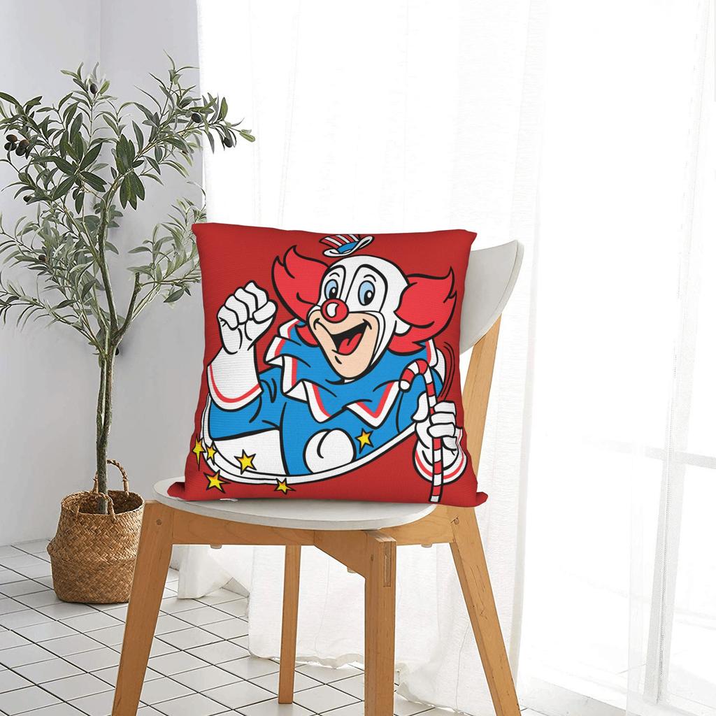 Funny Clowns B-Bozoeds Pillowcases Vintage Pillow Case For Living Room Bed Chair Design Pillow Cover