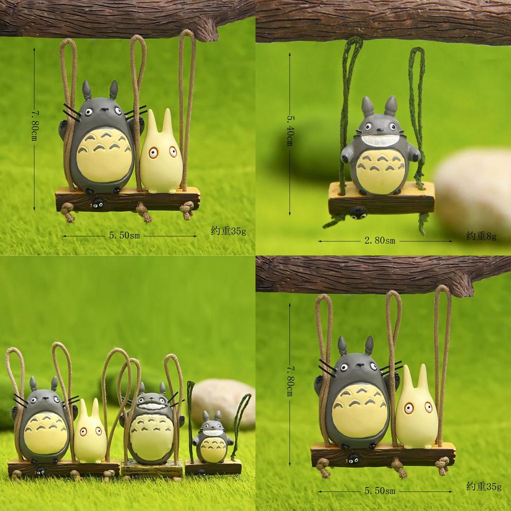 Totoro Swing Cat Mini Resin Model For Celebrations And Collectors