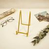 Iron Display Stand Plate Holder Frame Easel Support Metal Decorative Smooth Wipeable Stable for