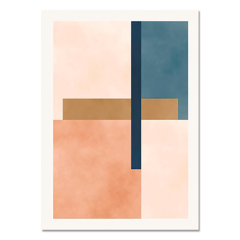 

Абстрактная квадратная картина, минималистичный постер, цветной блок, печать на холсте, настенные картины для интерьера гостиной, настенное искусство, домашний декор 50x70cm No Framed