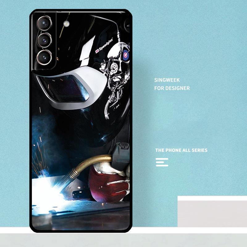 

Welder Welding Hot Metal Worker Case For Samsung Galaxy S25 Ultra S25 FE S20 S21 S22 S23 Plus S9 S10 S24 Ultra Phone Cover Galaxy S24