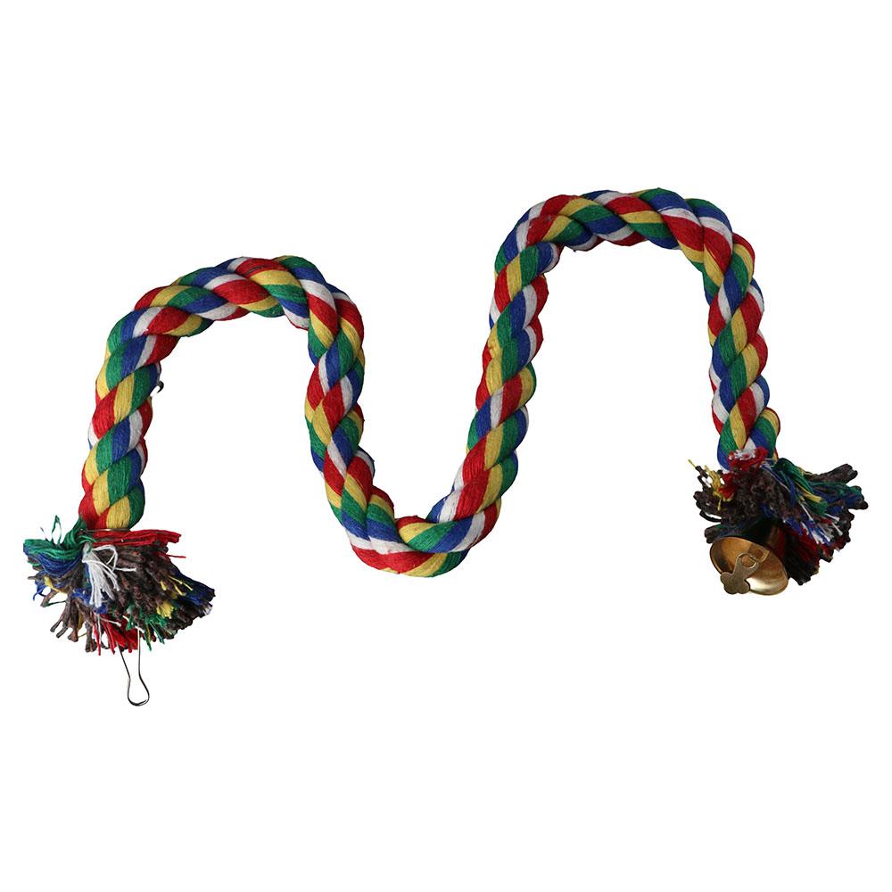 Braided Parrot Bird Training Accessories Perch Climbing Rope Chew Rope Bird Toy Cockatiel Cage Toy