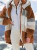 Women's Autumn/Winter Bestseller: Multi-color Plush Hooded Jacket