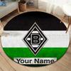 Borussia Custom Name Round Area Rug,Carpet Rug for Living Room Bedroom Sofa Playroom Decor,Non-slip Floor Mat
