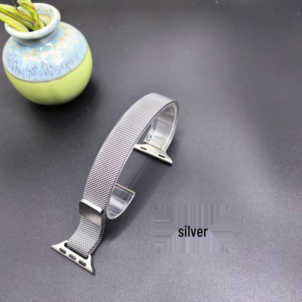 Damska opaska magnetyczna ze stali nierdzewnej w stylu mediolańskim do Apple Watch