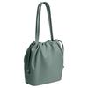 Coach Faye 28 Logo Drawstring Leather Bucket Bag Women Bags Green CV947-IMO4Q
