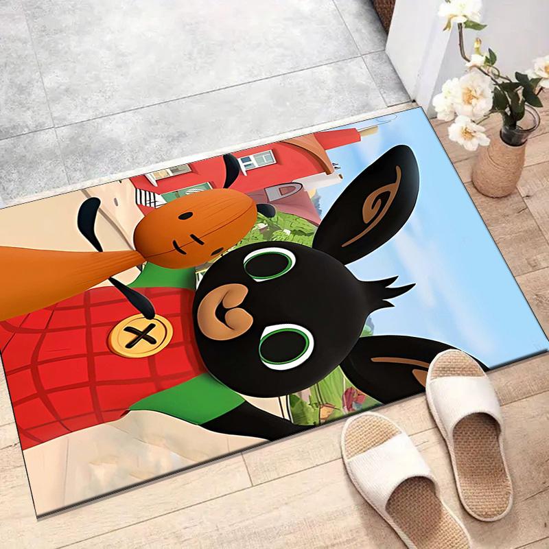 1pc Bing Bunny3 Design Printed Area Rug Carpet for Bedroom Living Room Home Decor Rugs Mat Non Slip Mat Rug for Bedside