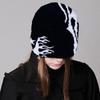 Knitted Beanies Hat for Women Men Popular Pattern Skull Hat Handmade Crochet Hat 2000s Hiphop Hat Casual Street Headwear