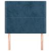 VidaXL Têtes de lit 2 pcs Bleu foncé 90x5x78-88 cm Velours3116232